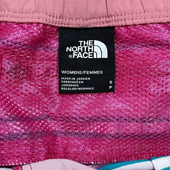 The North Face Class V Mini Short Multi Pink Striped Mid Rise Size S Women's - Picture 7 of 9